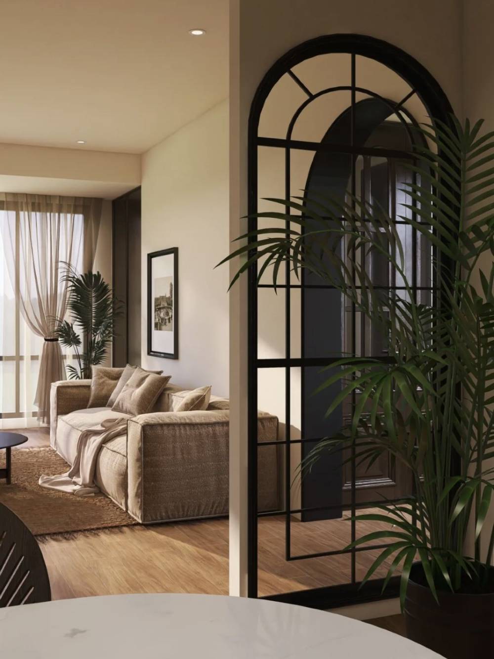 宝山区美罗家园美安苑120平米平现代简约风格两室户装修效果图