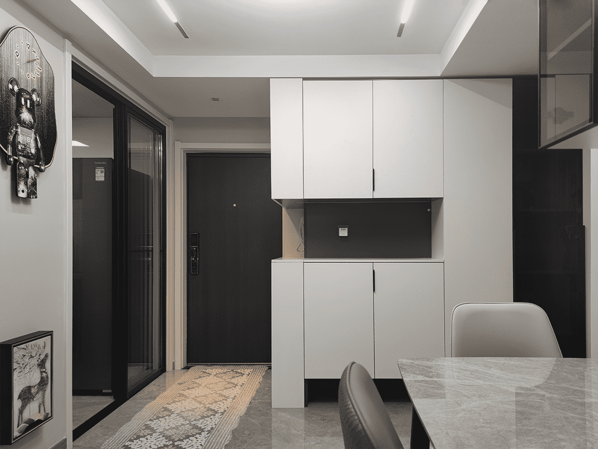 宝山区宝林七村80平米平现代简约风格两室户装修效果图
