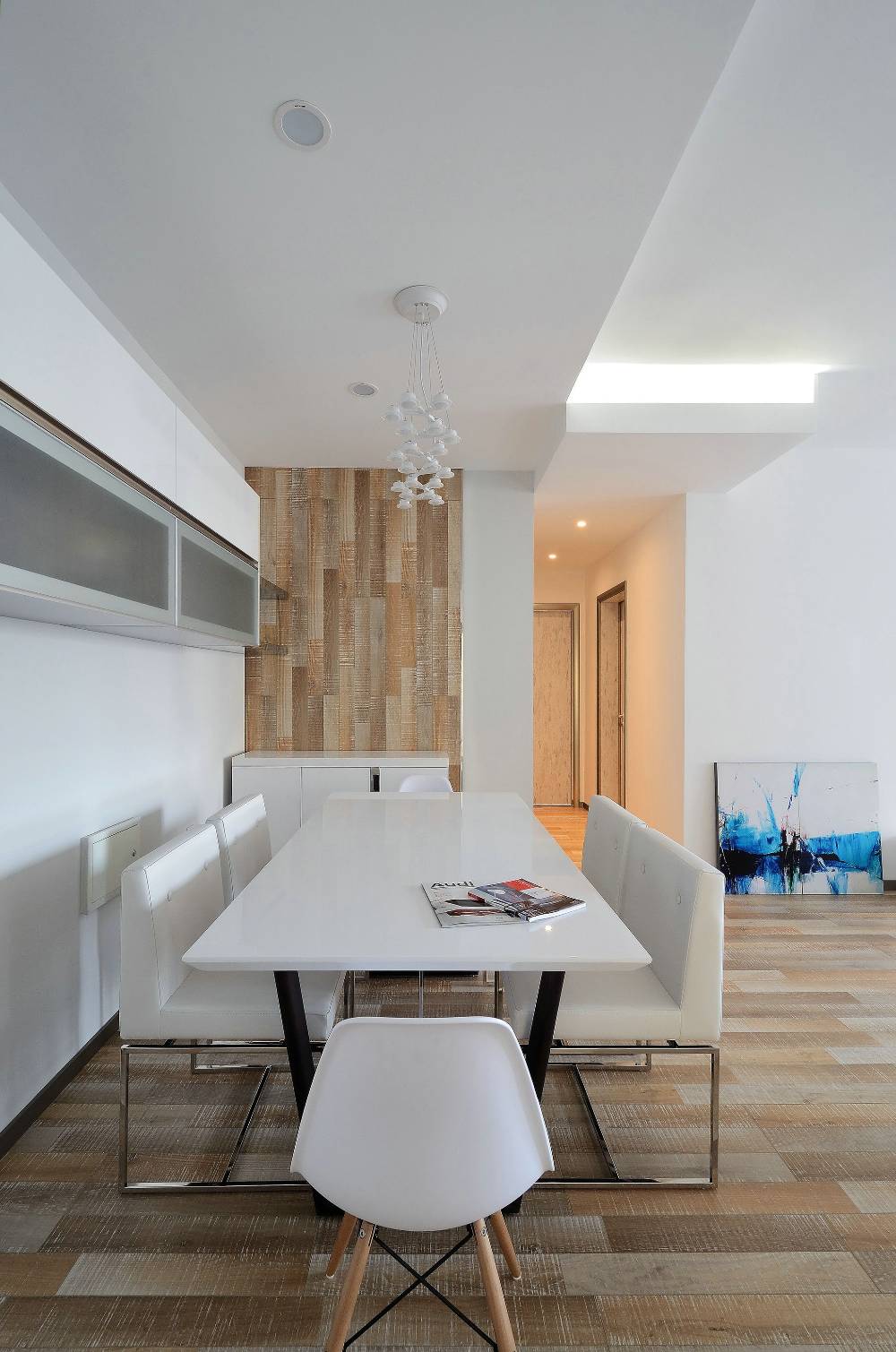 长宁区中山公寓117平米平现代简约风格三室户装修效果图