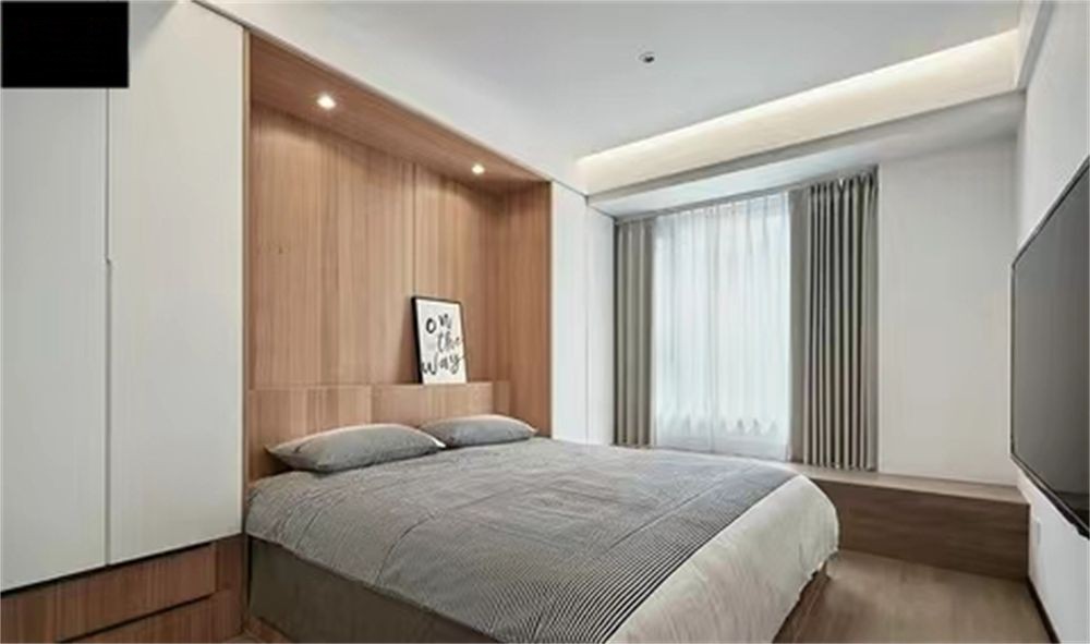 浦东新区金桂家园89平米平现代简约风格两室户装修效果图