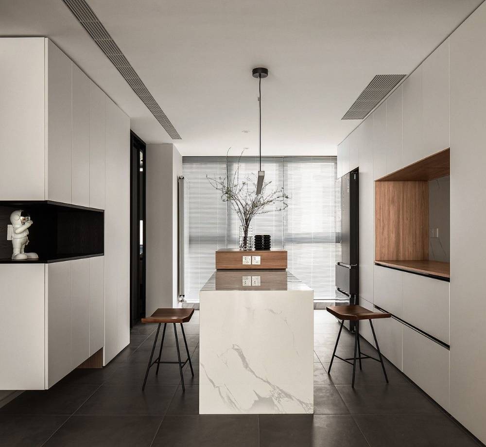 静安区均泰丽轩130平现代简约风格两室户装修效果图