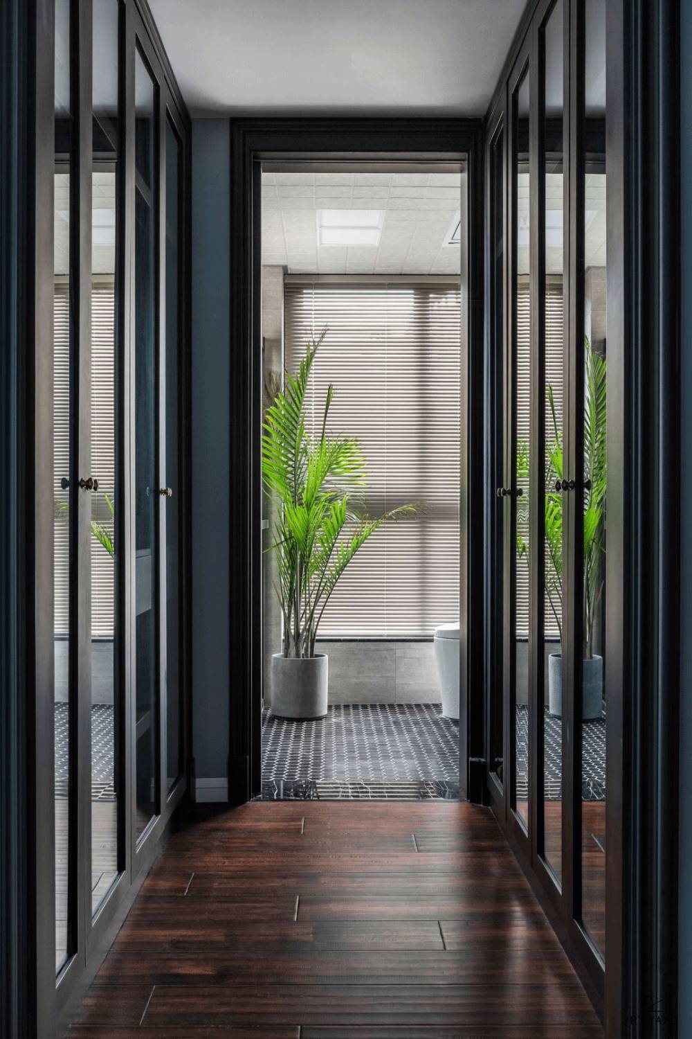 宝山区经纬绿洲110平米平美式风格两室户装修效果图