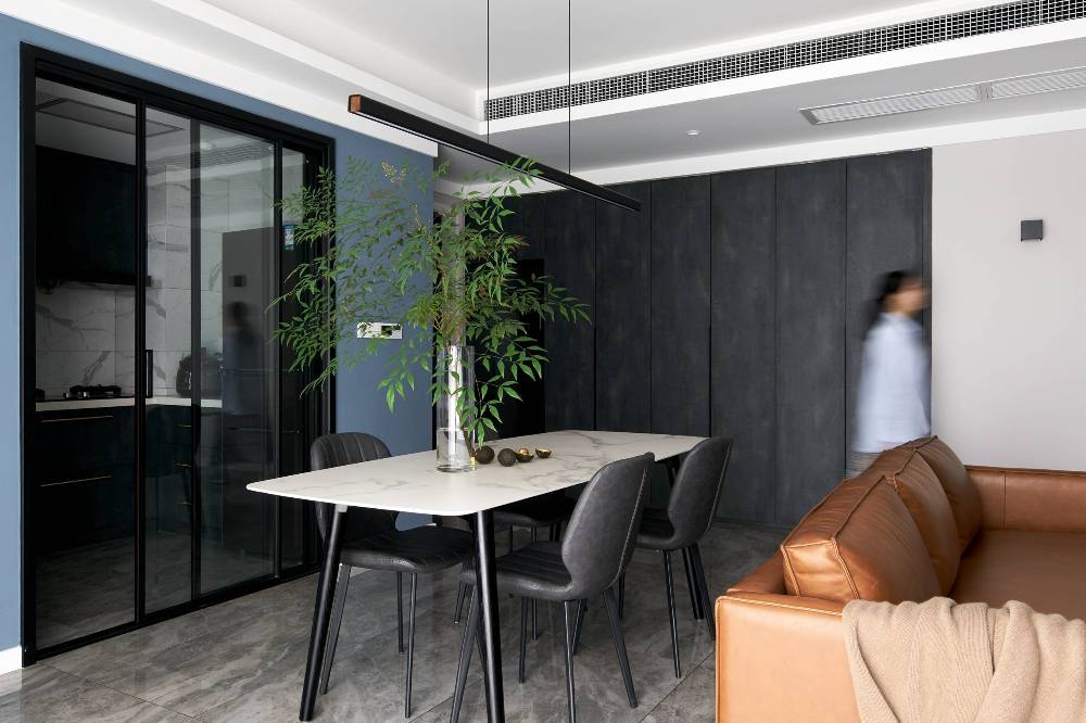 松江区新凯家园110平米平现代简约风格三室户装修效果图