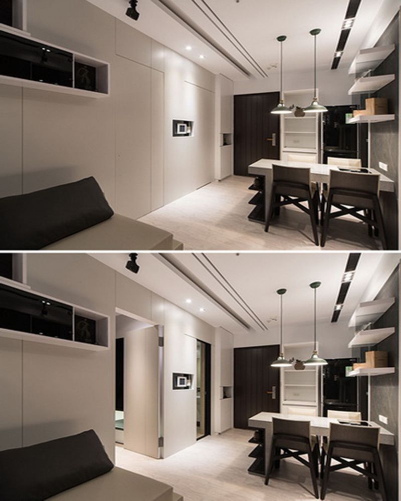 48000平米平现代简约风格两室户装修效果图
