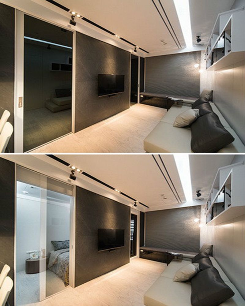 48000平米平现代简约风格两室户装修效果图