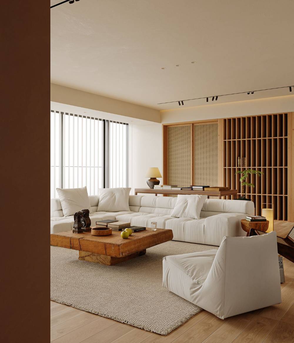 宝山区经纬城市绿洲100平现代简约风格两室户装修效果图