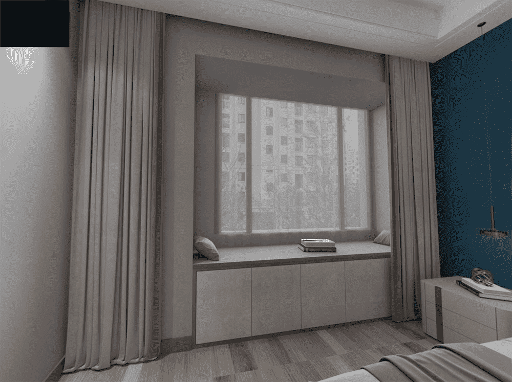 虹口区永巍公寓100平米平轻奢风格两室户装修效果图