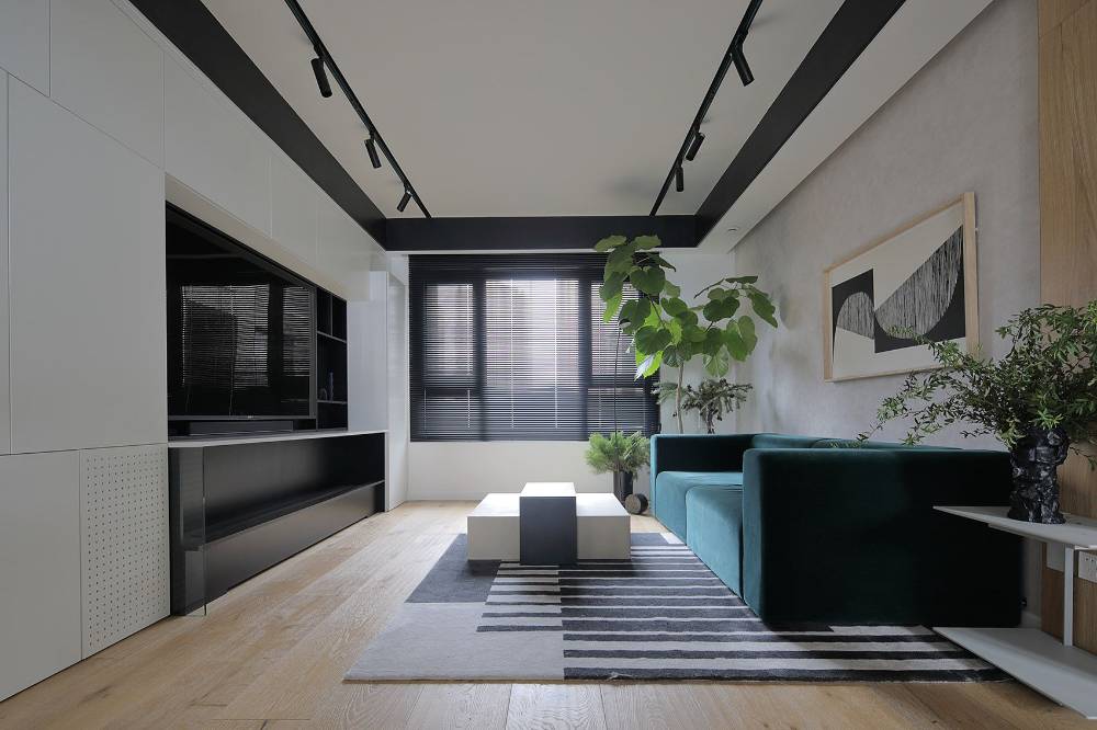 静安区和泰花园128平米平现代简约风格三室户装修效果图