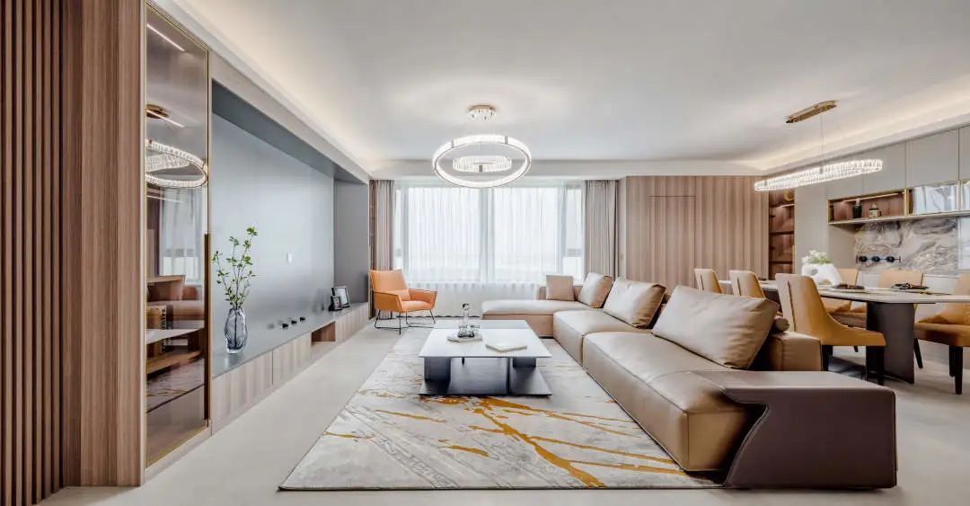 宝山区保利叶上海237平轻奢风格五室户及以上装修效果图