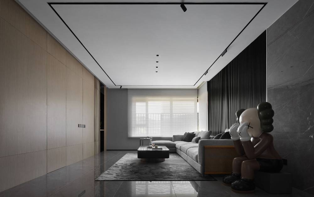 宝山区好日子大家园103平现代简约风格两室户装修效果图