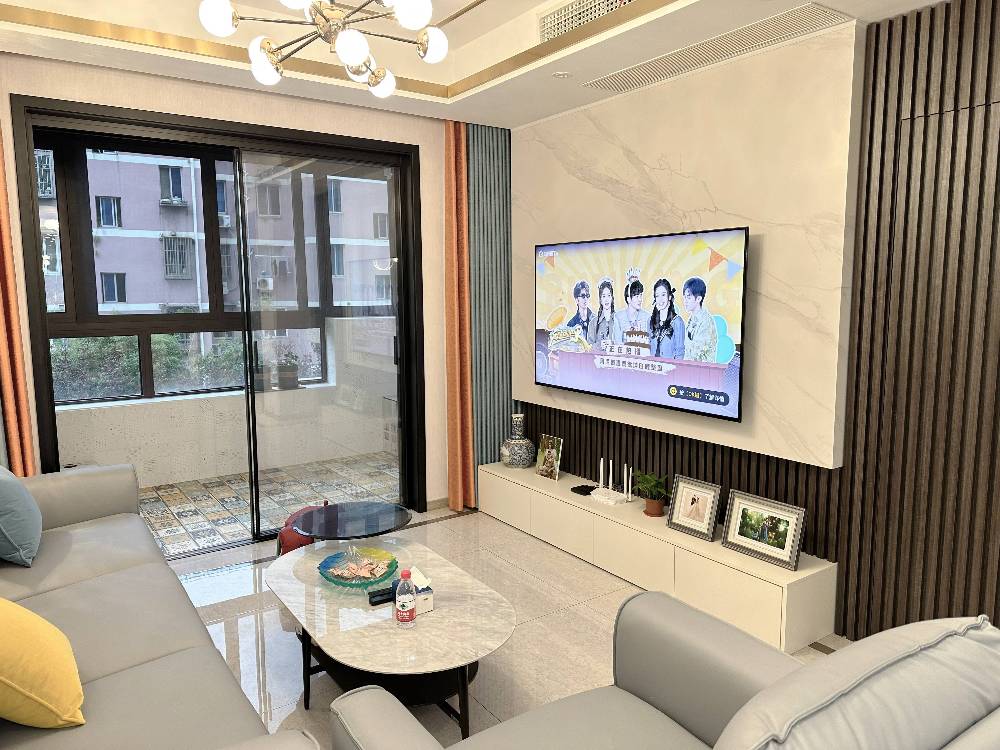 杨浦区东方名城101平现代简约风格两室户装修效果图