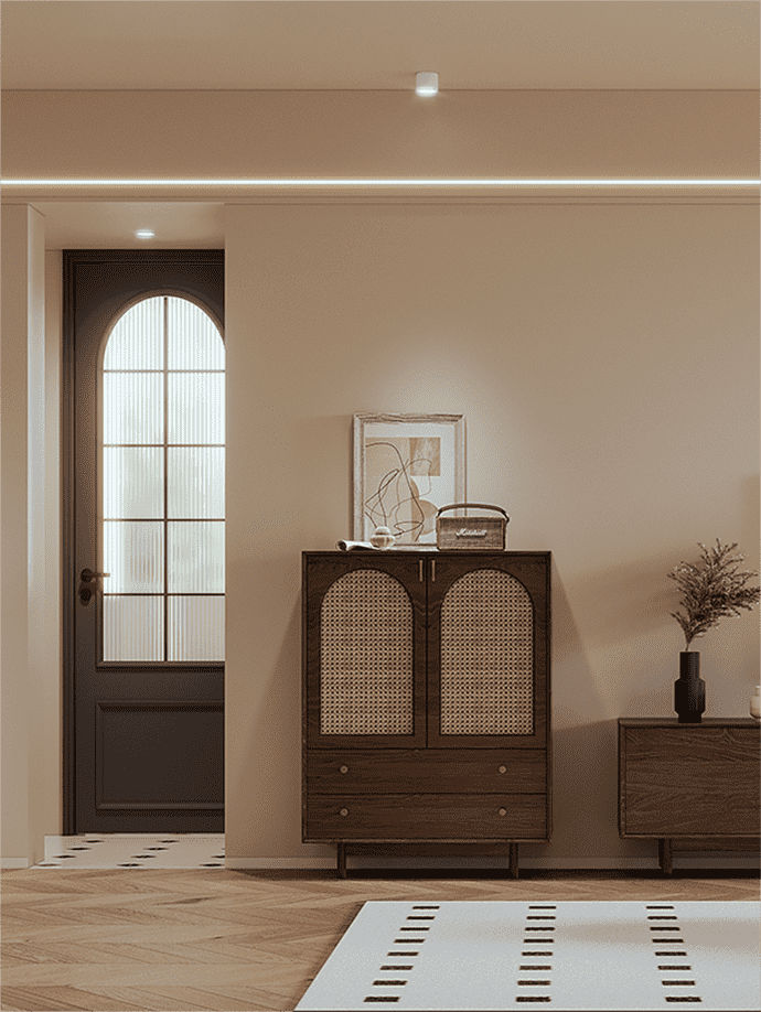 浦东盛世年华150平现代简约风格三室户装修效果图