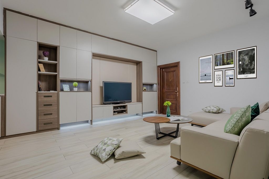 松江区新凯家园95平北欧风格三室户装修效果图