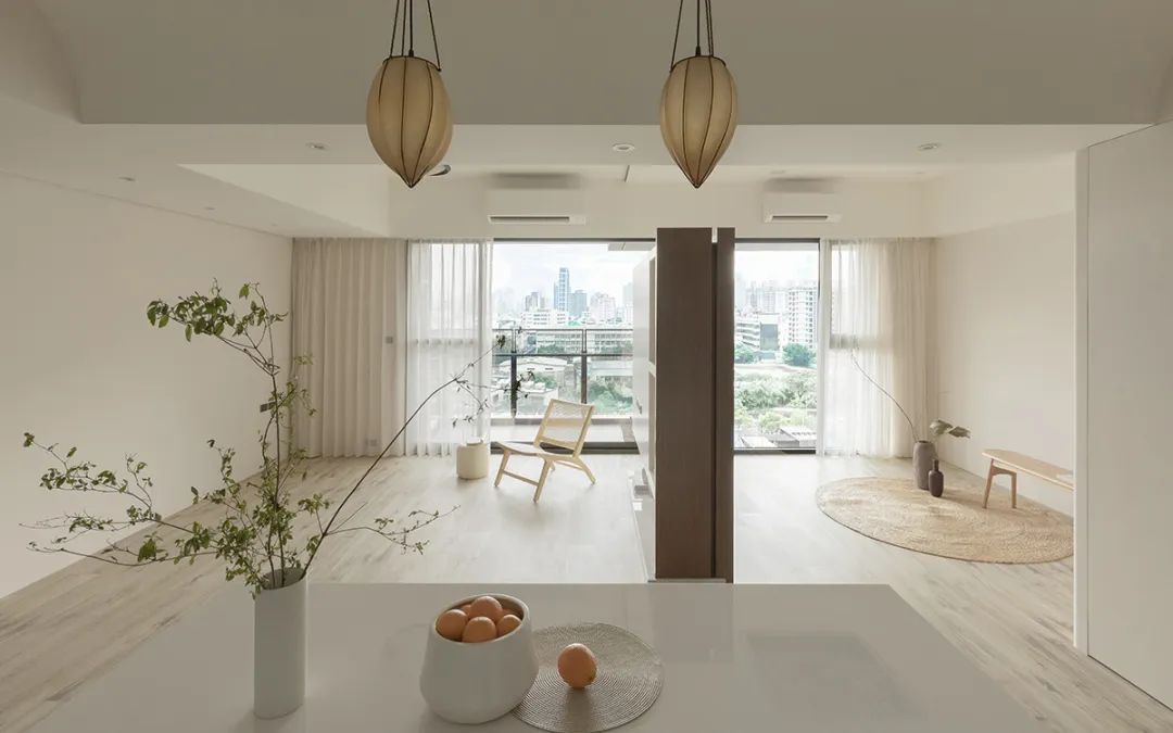 浦东新区高行绿洲99平现代简约风格两室户装修效果图