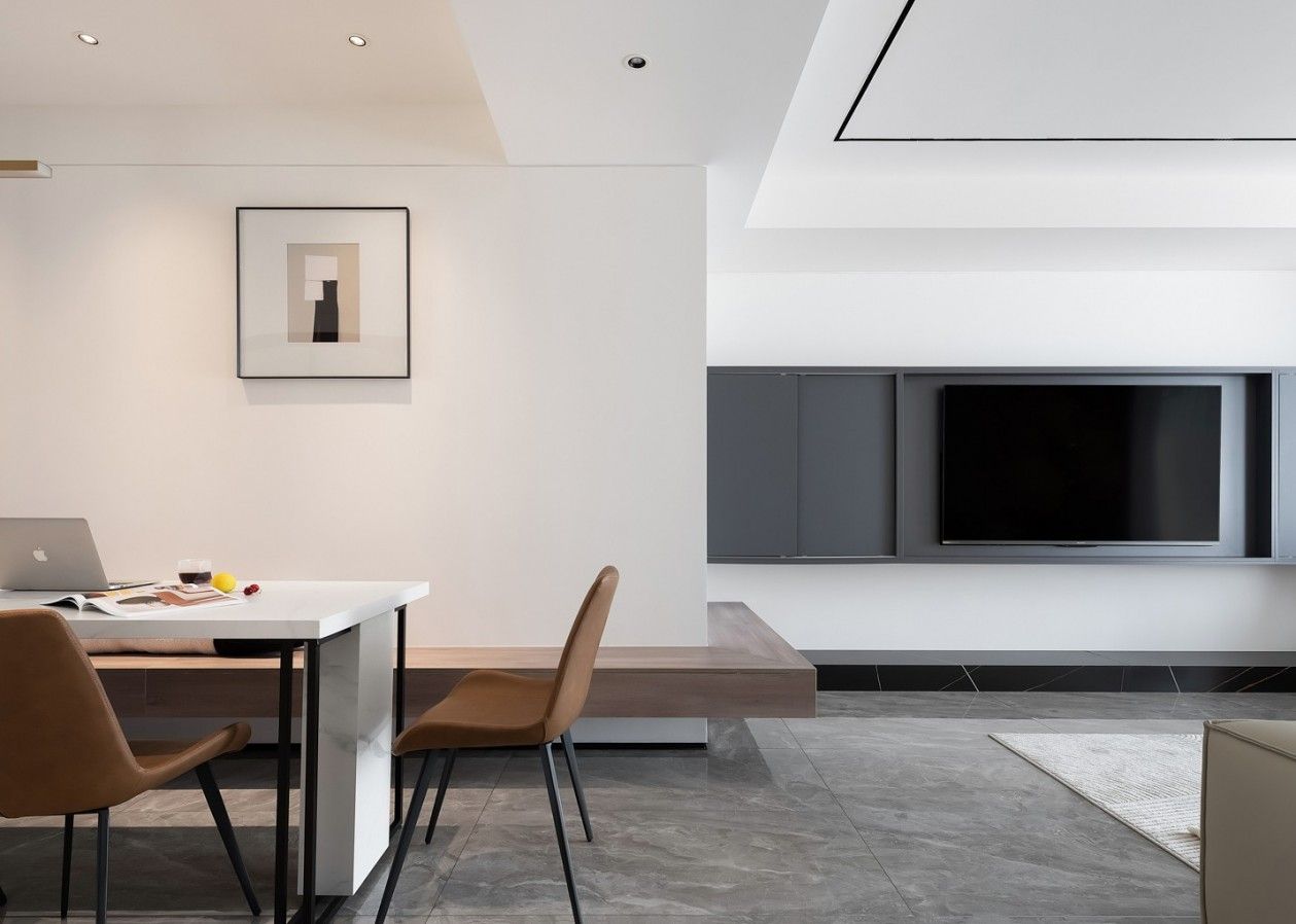 长宁区宝石公寓120平米平现代简约风格三室户装修效果图