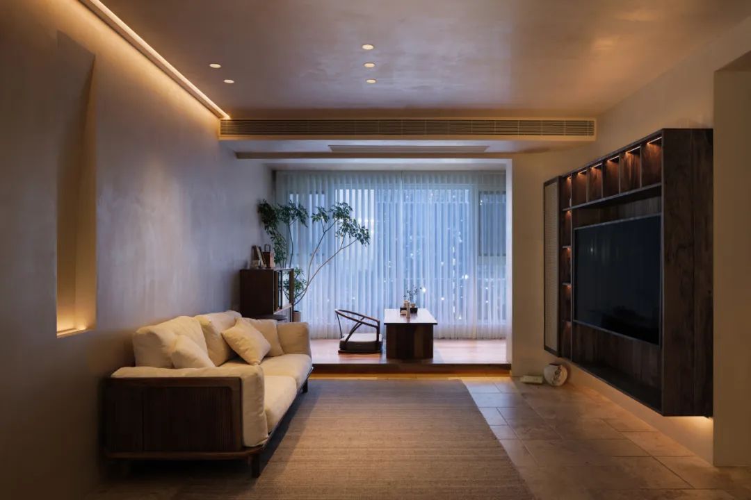 闵行区丹桂花园101平中式风格三室户装修效果图