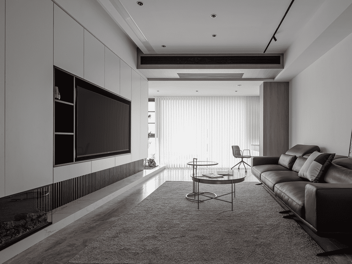 杨浦区城市名园95平现代简约风格三室户装修效果图