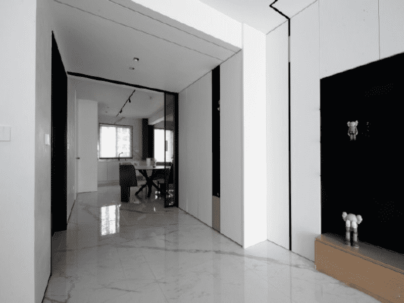 闵行区东苑米蓝城112平米平现代简约风格三室户装修效果图