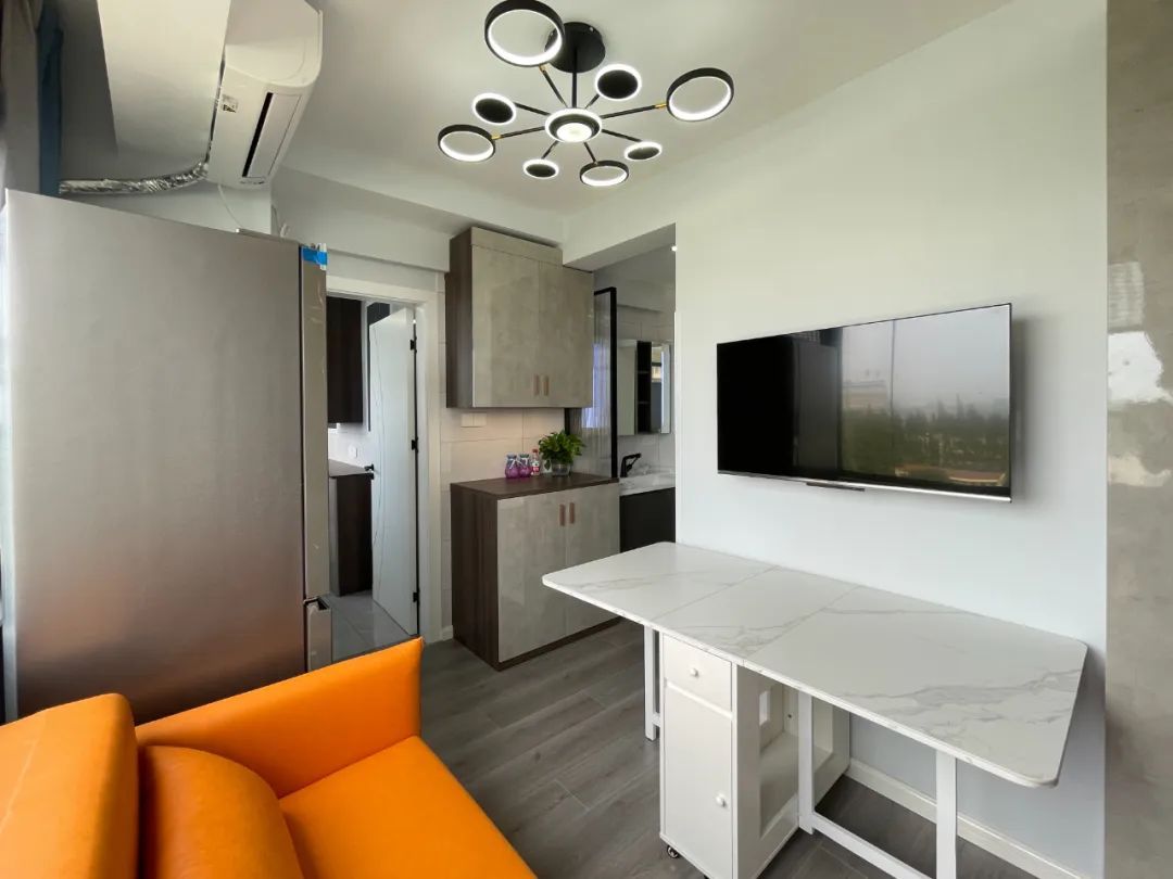 静安区新梅共和城80平米平现代简约风格2室1厅装修效果图