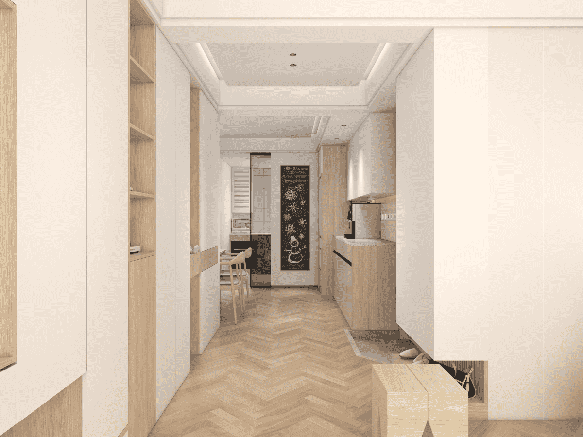 宝山区和泰苑92平米平日式风格三室户装修效果图