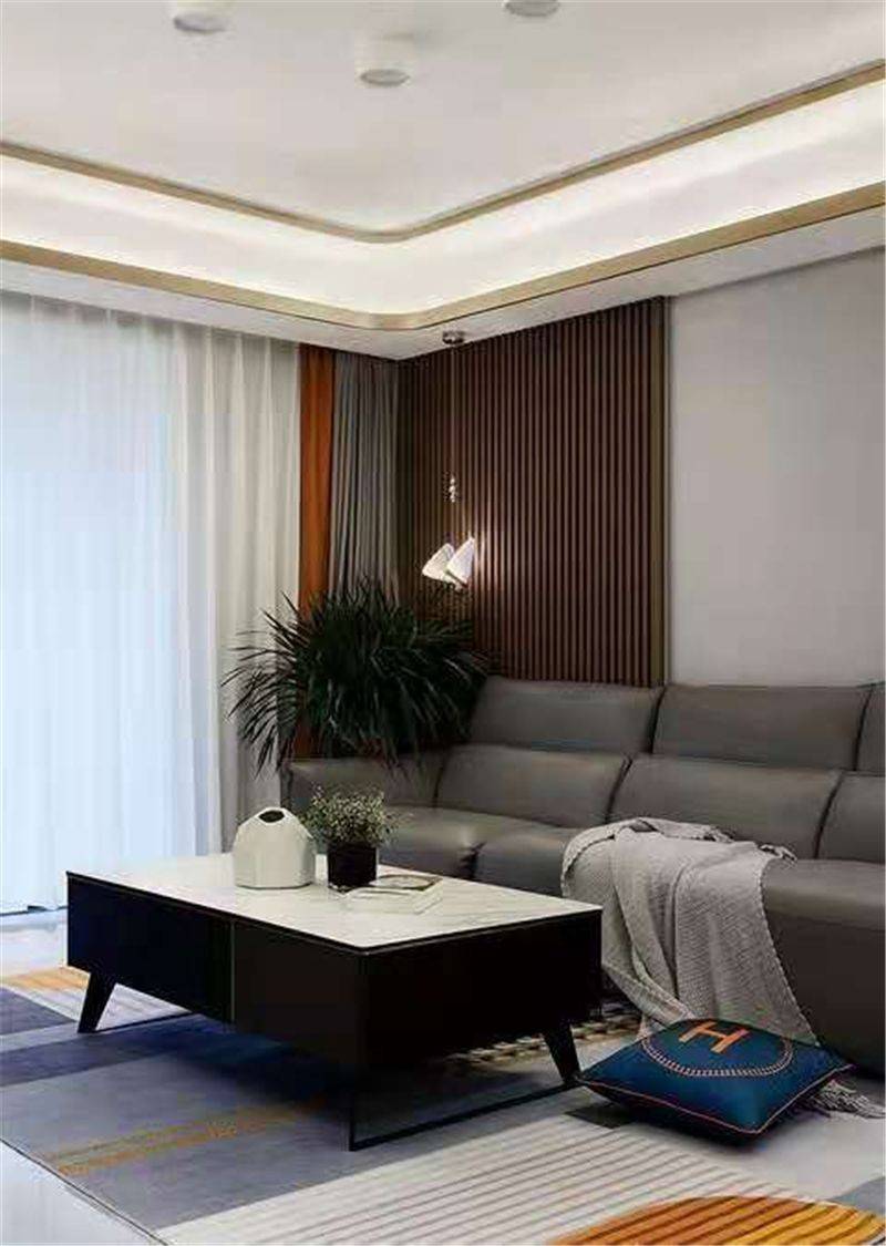 宝山区保利叶语130平米平轻奢风格三室户装修效果图