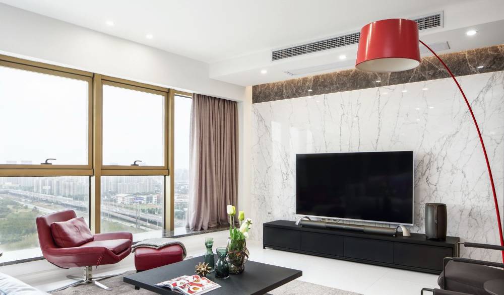 浦东新区证大家园120平轻奢风格三室户装修效果图