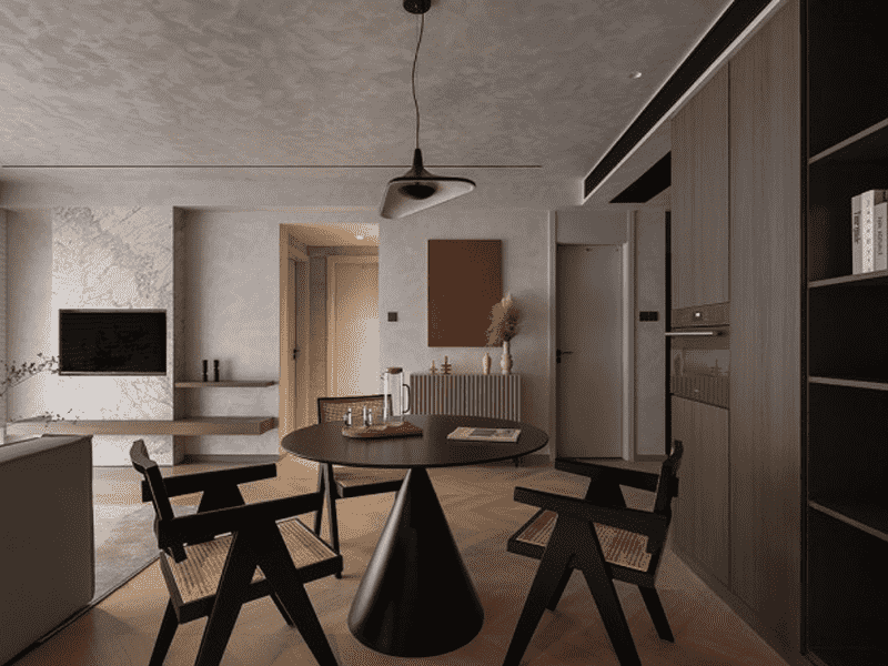 浦东绿地东上海120平米平现代简约风格三室户装修效果图