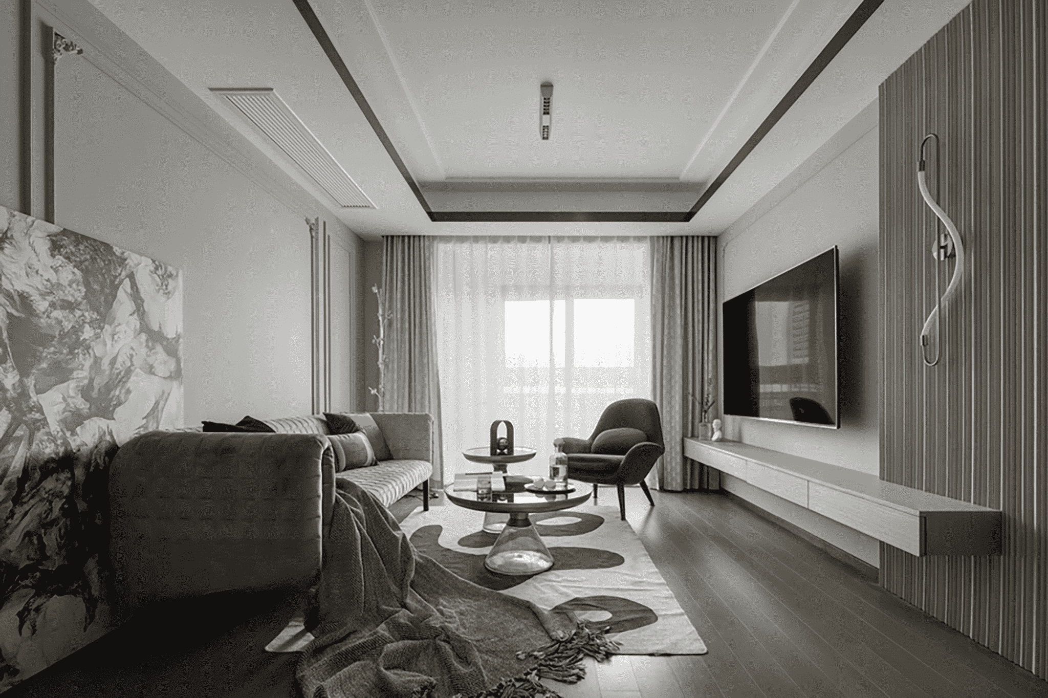 松江区新凯家园110平米平法式风格三室户装修效果图