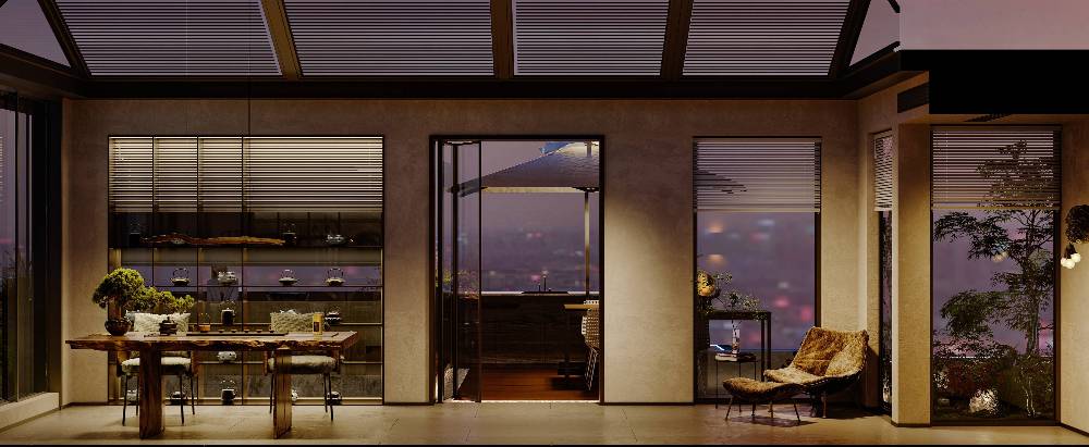 浦东新区珊瑚世纪240平现代简约风格四室户装修效果图