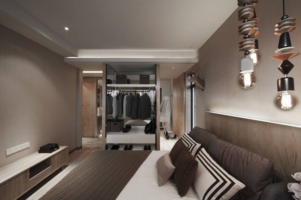 浦东新区证大家园103平米平现代简约风格三室户装修效果图