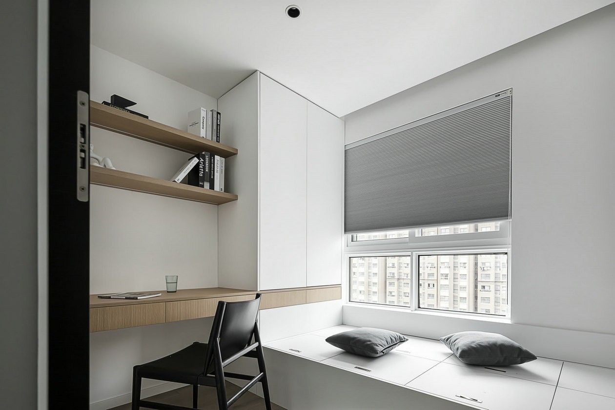 闵行区静安新城110平米平现代简约风格两室户装修效果图