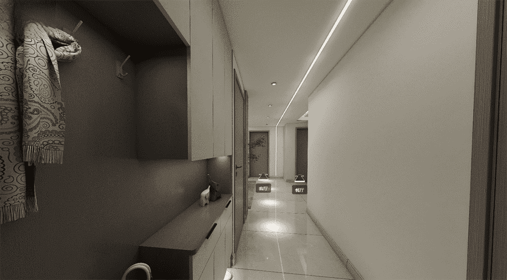宝山区中环一号120平米平现代简约风格三室户装修效果图
