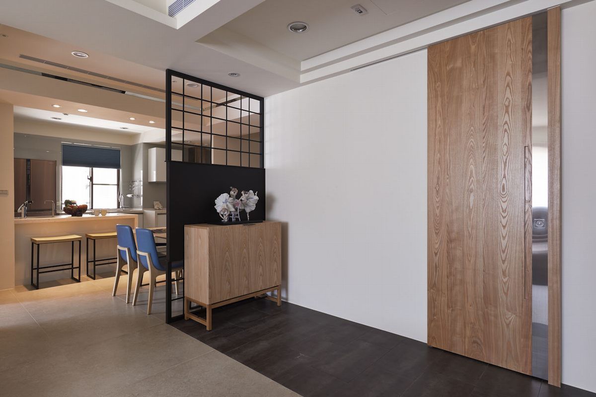 浦东大唐国际公寓110平米平日式风格三室户装修效果图