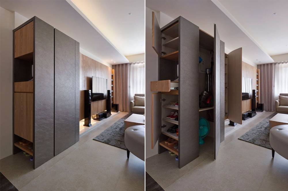 浦东大唐国际公寓110平米平日式风格三室户装修效果图