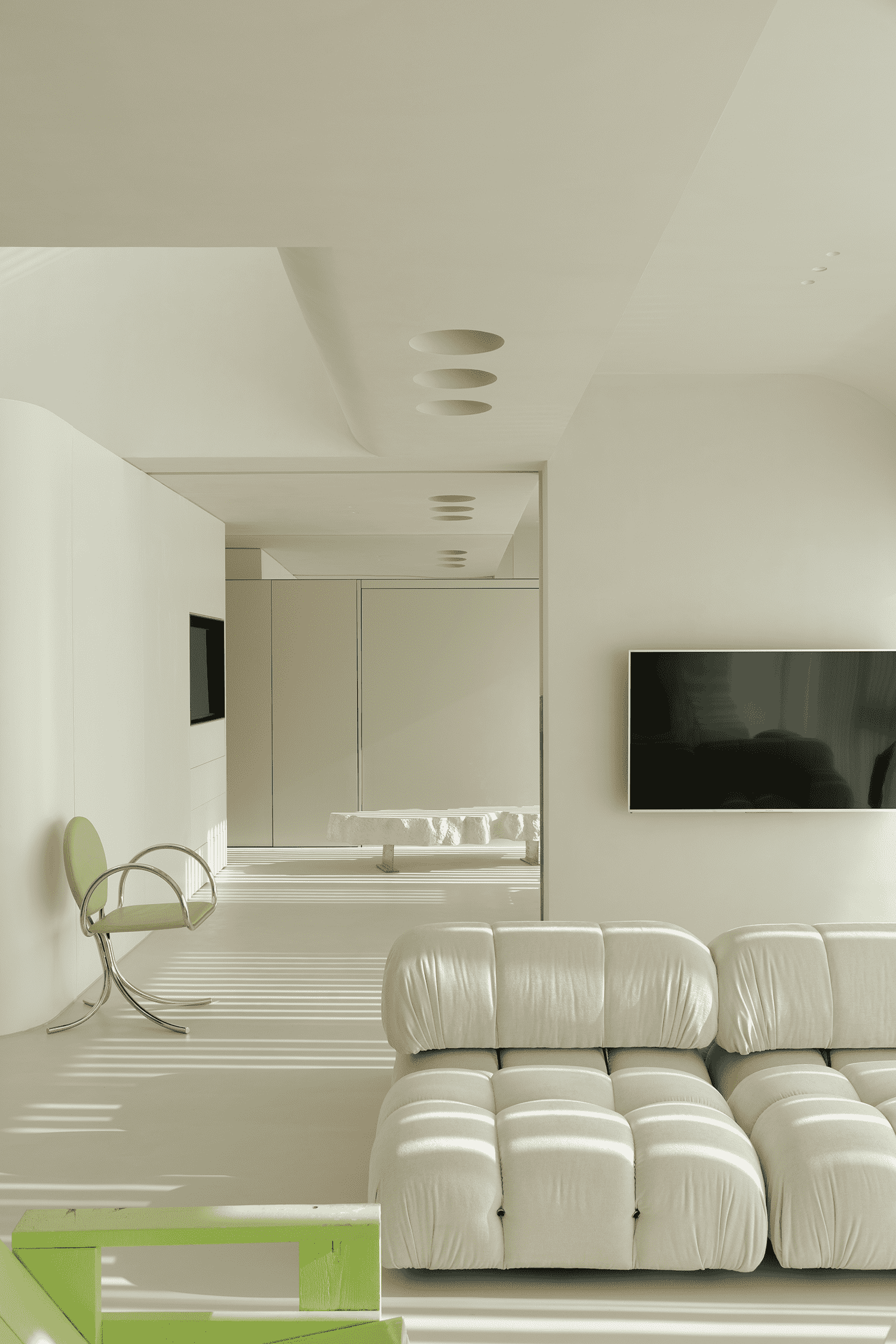 昆山清水湾130平现代简约风格两室户装修效果图