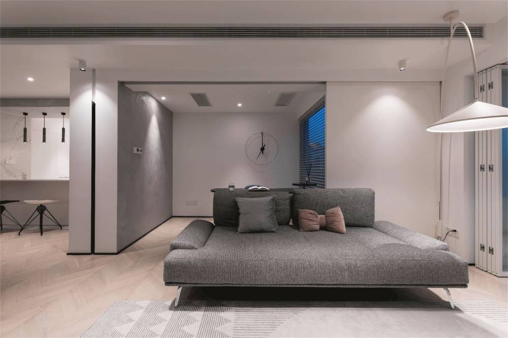 青浦区星尚湾90平米平现代简约风格两室户装修效果图