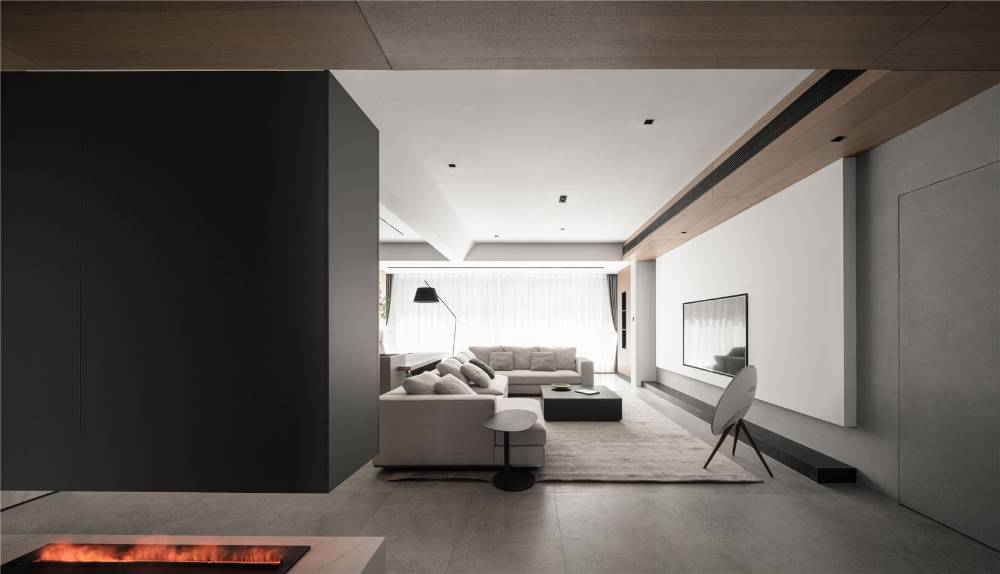 浦东阳光城市家园200平现代简约风格三室户装修效果图