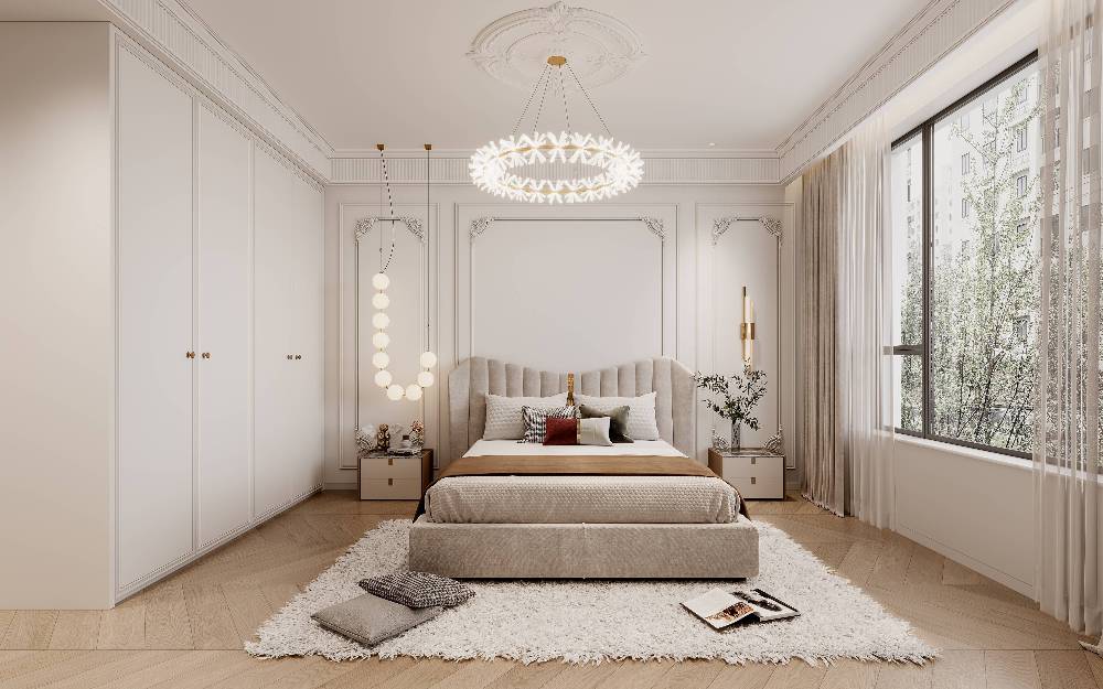 浦东大唐国际公寓200平米平法式风格复式装修效果图