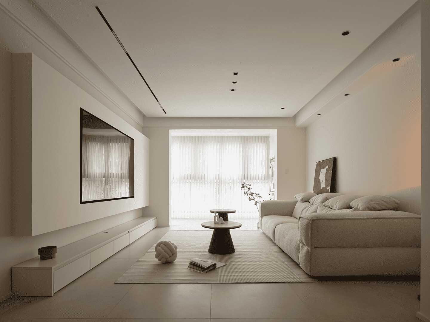 杨浦区新江湾城78平米平现代简约风格两室户装修效果图