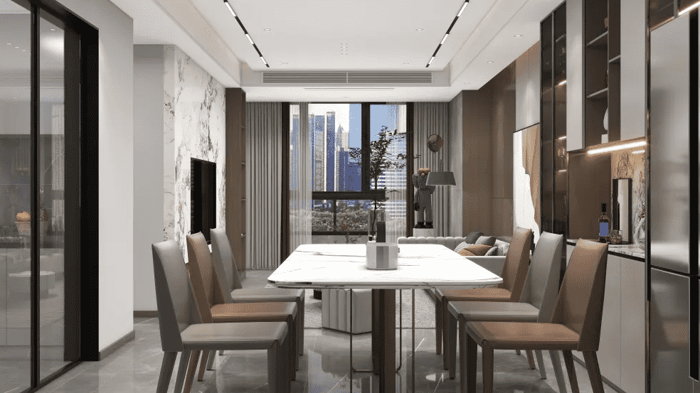 黄浦区桥苑公寓105平现代简约风格两室户装修效果图