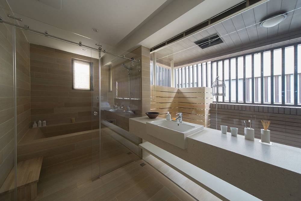 松江区怡林花园128平日式风格三室户装修效果图