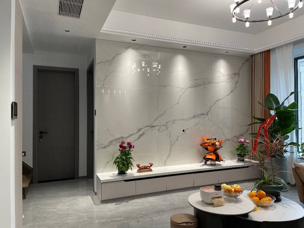 松江区合景天悦160平米平现代简约风格三室户装修效果图