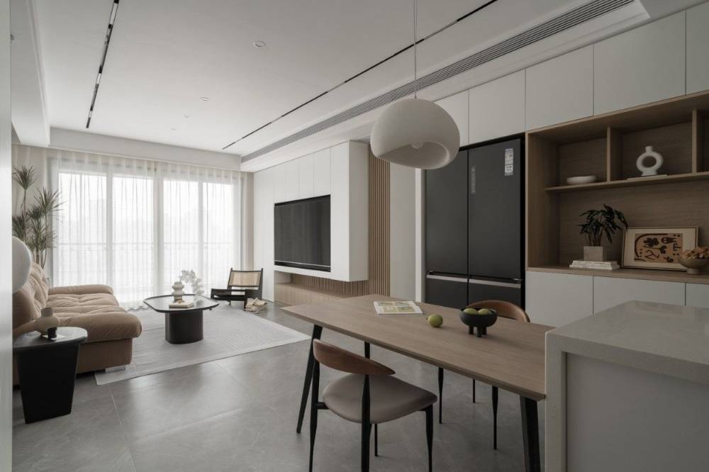 长宁区凯欣豪园76平米平现代简约风格两室户装修效果图