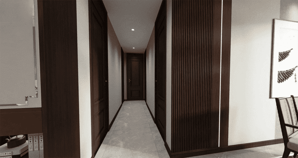 徐汇区龙兆苑140平米平轻奢风格三室户装修效果图