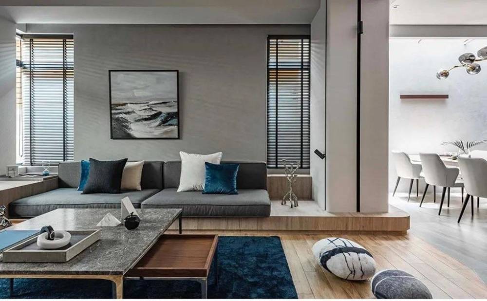 浦东大唐国际公寓160平米平中式风格复式装修效果图