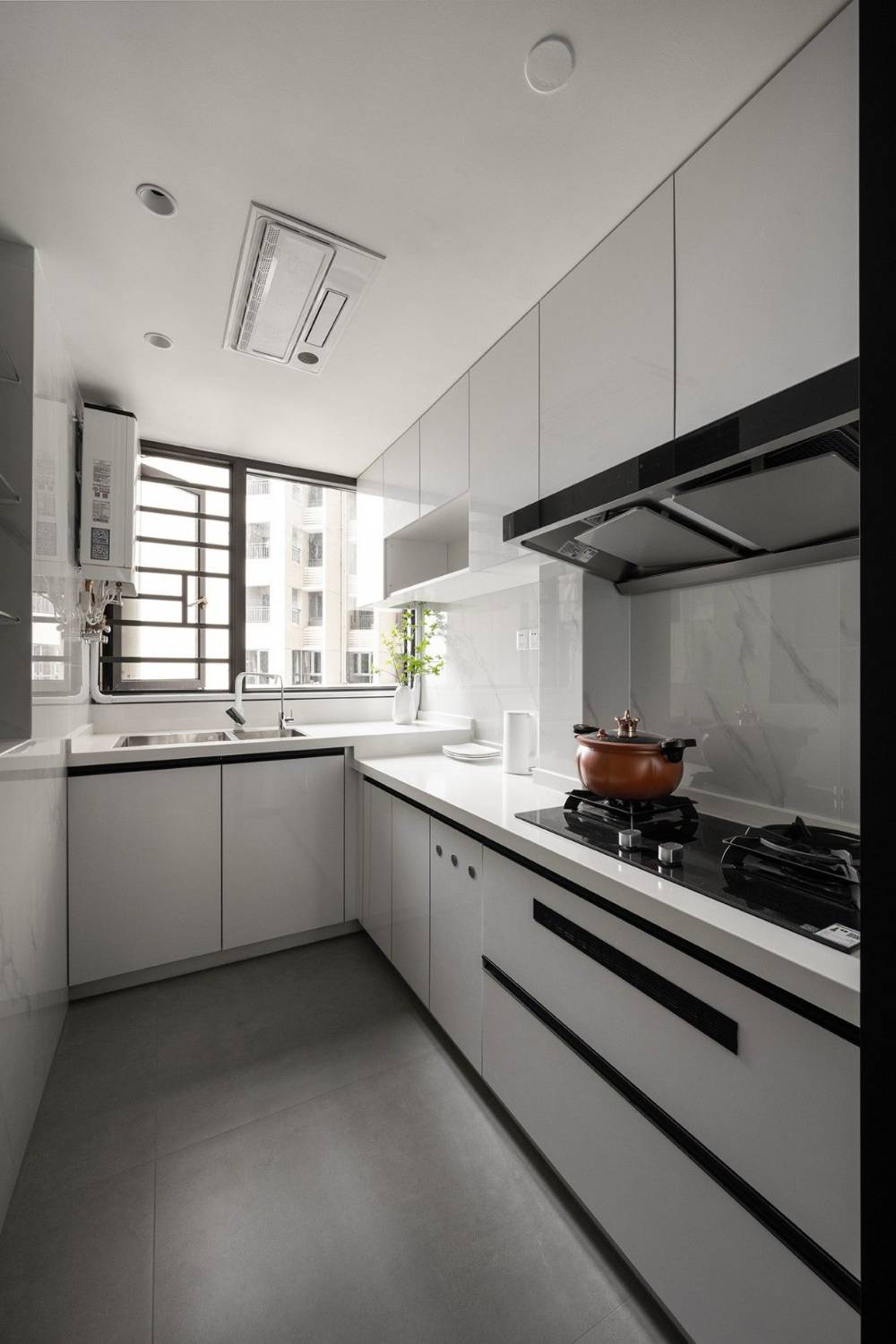 静安区长丰公寓85平现代简约风格两室户装修效果图