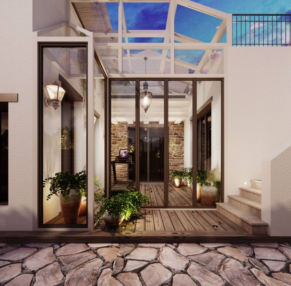 浦东圣玛丽诺桥语300平美式风格别墅装修效果图