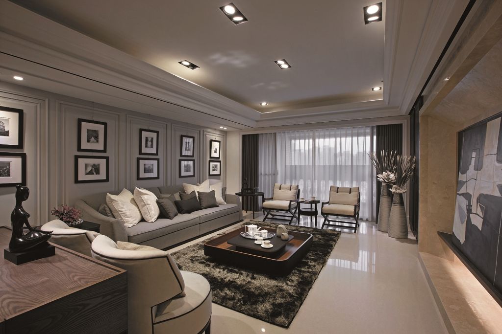 长宁区中山公寓145平米平现代简约风格四室户装修效果图