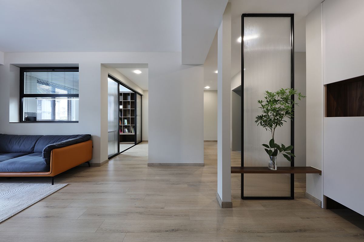 奉贤区新南家园120平米平现代简约风格五室户装修效果图