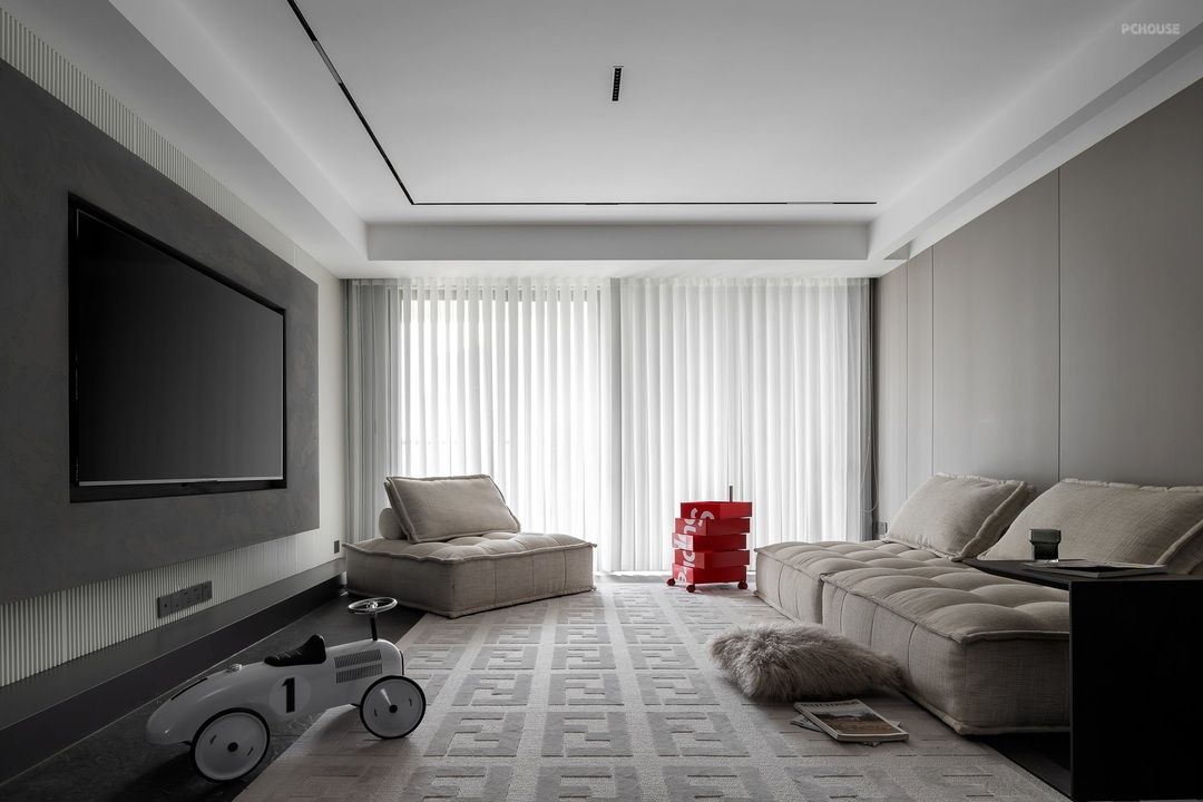 浦东新区证大家园120平现代简约风格四室户装修效果图